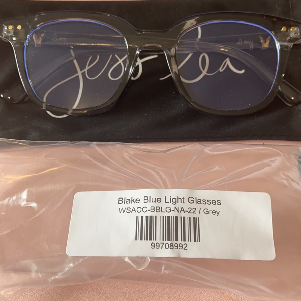 New! Blue Light Glasses with Grey Frame